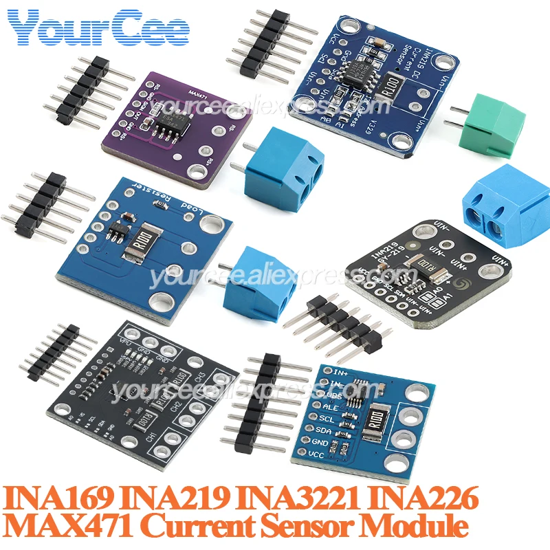 2pcs/1pc GY-219 INA219 Current Sensor Module Power Breakout Board GY219 I2C For Arduino INA169 MAX471 INA3221 INA226 ACS758LCB