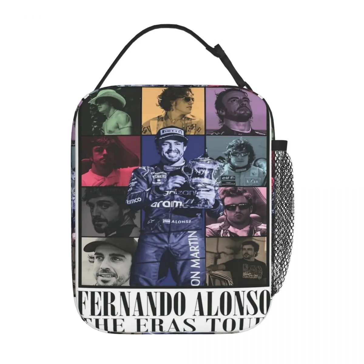 

Fernando Alonso The Eras Thermal Insulated Lunch Bags for Travel Reusable Bento Box Men Women Cooler Thermal Lunch Boxes