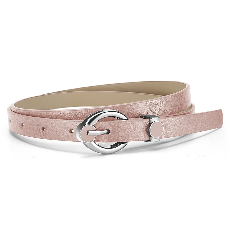 Ceinture en cuir haut de gamme polyvalente pour femme, style européen et américain, avec boucle décorative, pour pantalon, accessoire de mode