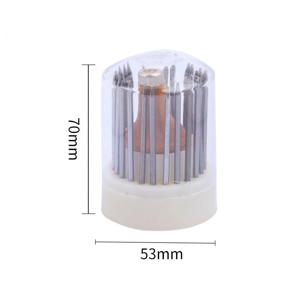 12 23Pcs Graver Beader Set Wood Handle Metal Jewelry Stone Setting Tool Kit For Professional Jewelers Crafting Beading
