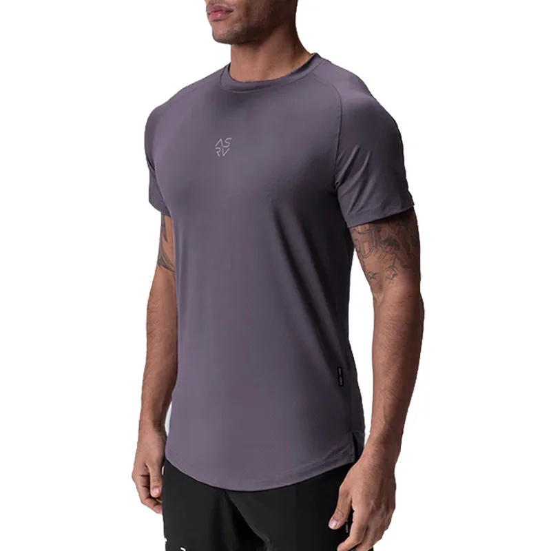 Men\'s Summer Skinny Casual T-Shirt Man Sport Short Sleeve Tee Gym Fitness Quick Dry Compression Shirt Training Workouts Clothing