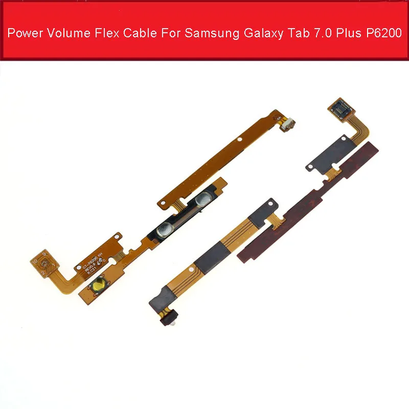 

Кнопка включения/выключения громкости, гибкий кабель для Samsung Galaxy Tab 7.0 Plus P6200 GT-P6200, замена боковой клавиши управления громкостью питания