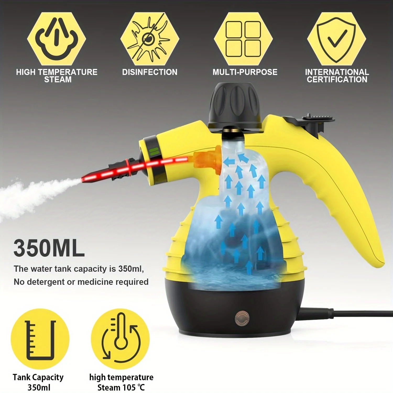 cleaning in steam Multi Purpose Handheld Perfect For Stain Removal Curtains Car pressurized Seats Floor Window Cleaning 고압스팀기