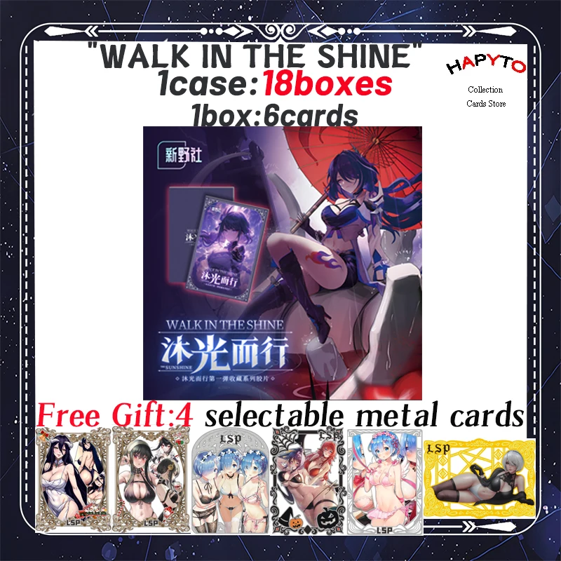 

"WALK IN THE SHINE" A6 Size Card Goddess Story Card Dream Maiden Anime Hobby CCG Collection Card LSP SSP Rare Card Toy Gifts