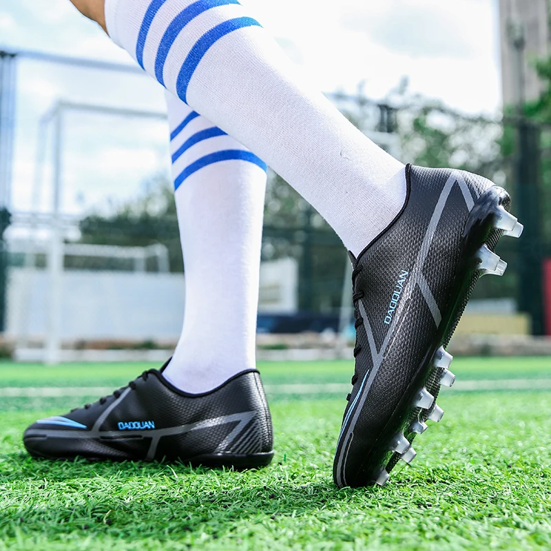 Chaussures de football professionnelles à cinq côtés pour hommes, chaussures de football respirantes, chaussures de sport d'entraînement, chaussures de football de gazon, Tf Fg enge