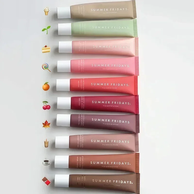 Sommer-Lippenbalsam, Fridays, feuchtigkeitsspendend, glatt, weicher Glanz, Lippenstift, feuchtigkeitsspendend, Geburtstagskuchen, Vanille, Beige, Lippenpflege, Make-up, Kosmetik