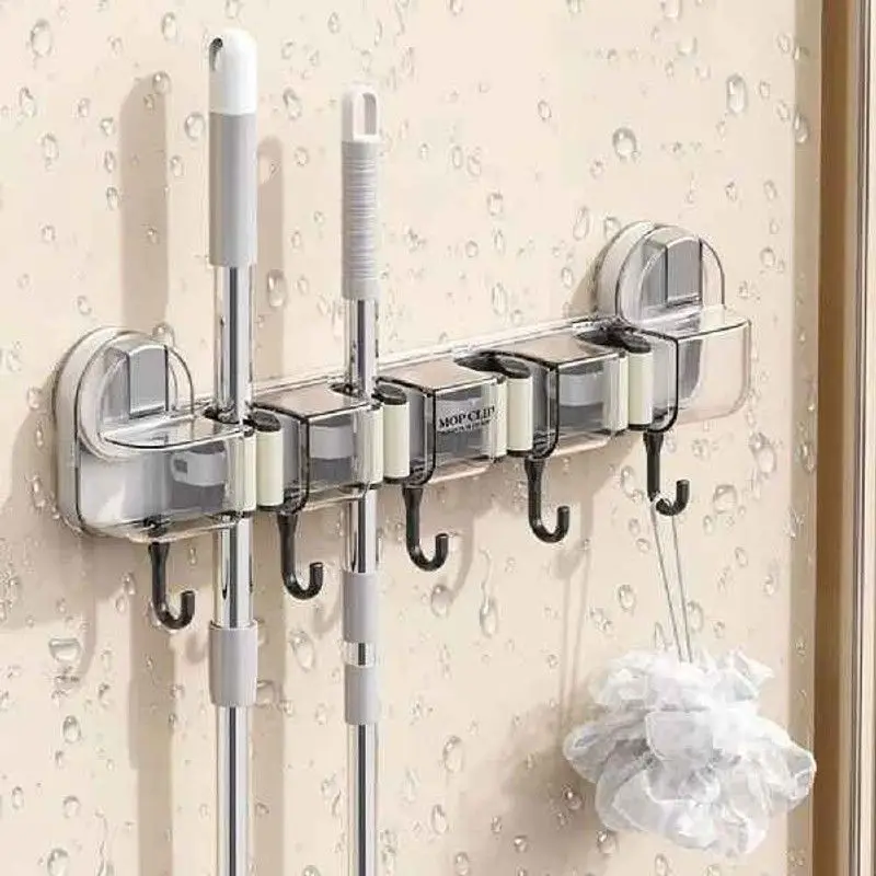 non-punching-wall-mounted-plastic-suction-cup-mop-clamp-easy-to-install-durable-household-cleaning-tool-for-floors-and-tiles
