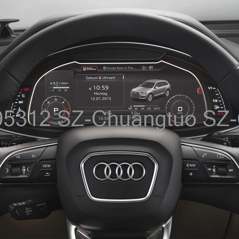 

Защитная пленка из ТПУ для Audi Q7 SQ7 4M 2016-2019, автомобильный интерьер, приборная панель, защита от царапин