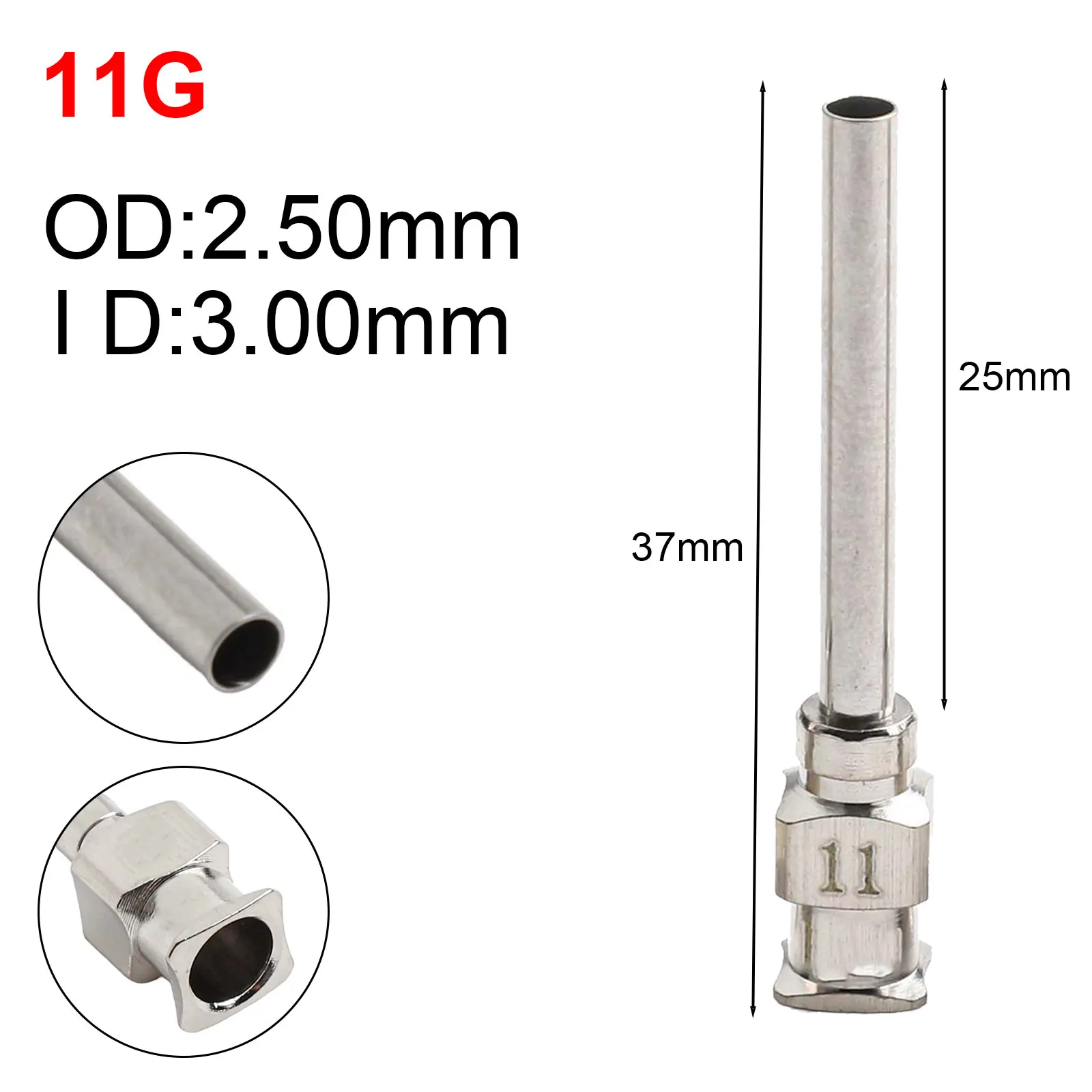 Industrial Dispensing Needle 1 Inch Size Stainless Steel Dispensing Needle Versatile Compatibility Controlled Dispensing