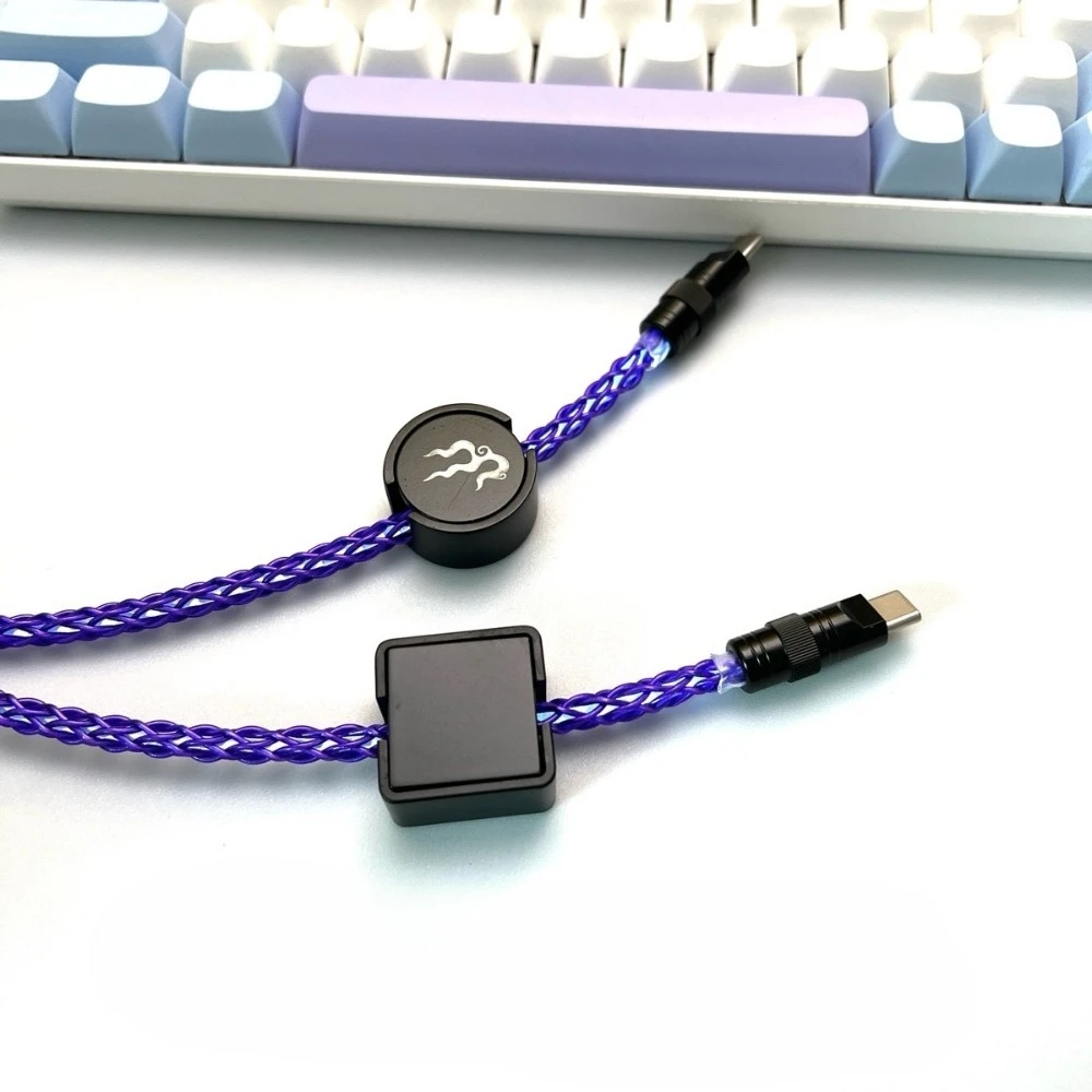 Magnetic Keyboard Cable Counterweight Slider Data Cable Hub Square Round Hardware Nameplate Reconfiguration Table Ornament