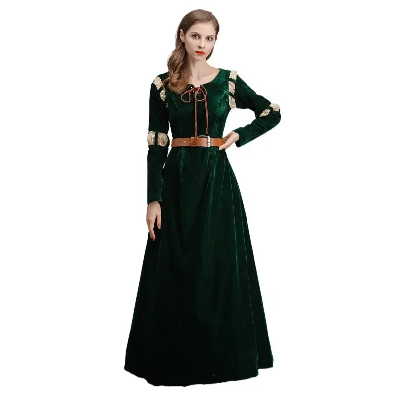 New 2025 Anime Brave Princess Cosplay Costume Adult Mei Linda Green Fancy Dress Women Halloween Carnival Party Evening Dres 94ly