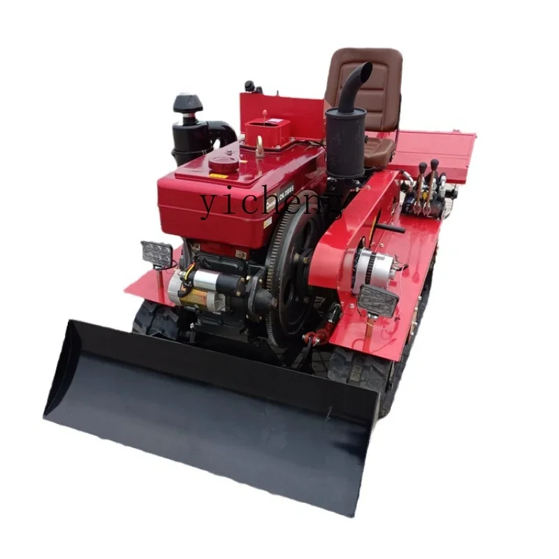 Zk Riding Crawler Rotary Tiller Multi-Function Greenhouse Ditching Ridge Turning Machine