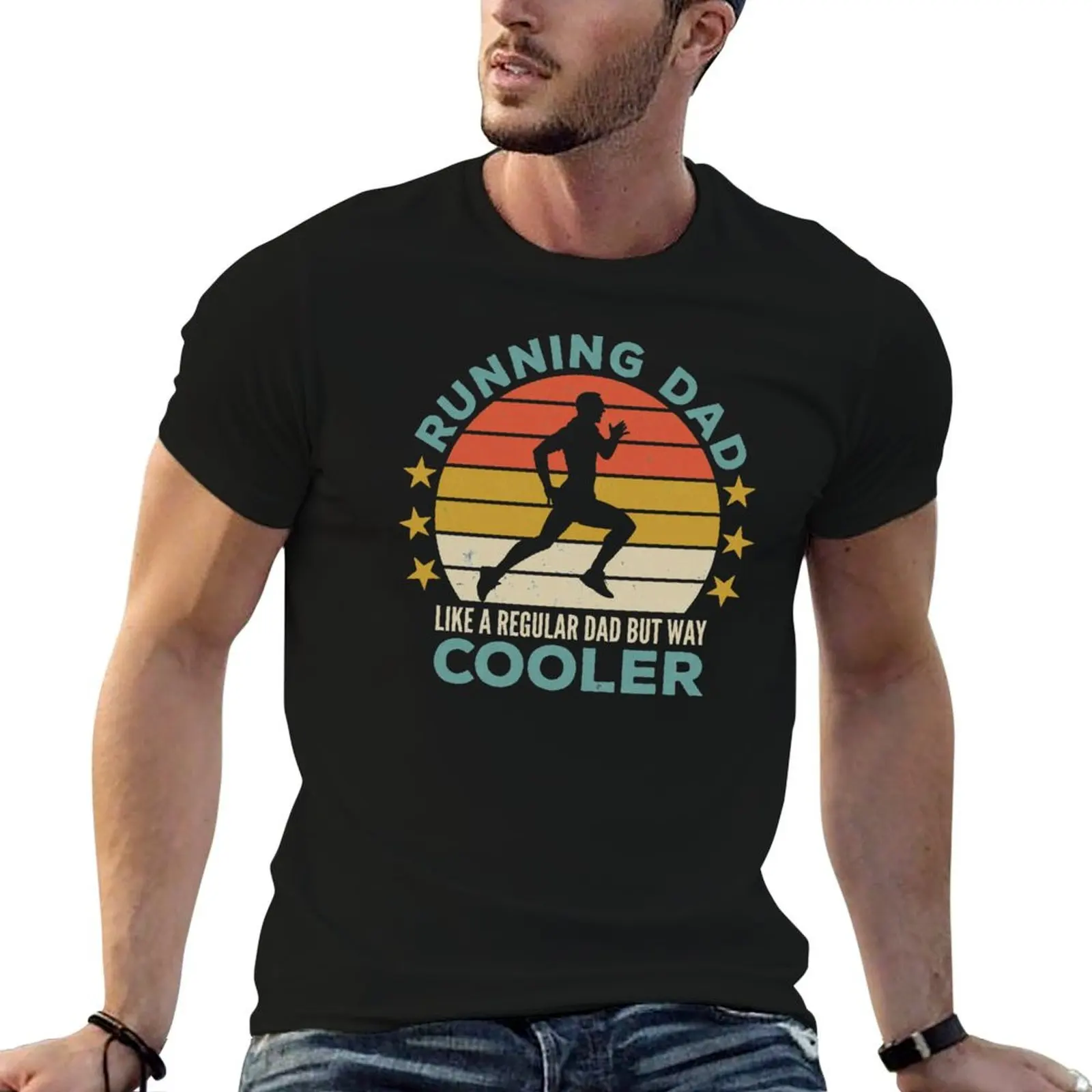 Cool Running Dad - Running Lover Dad - Jogging Father T-Shirt summer clothes baggy shirts sweat shirts, men