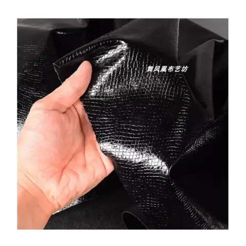 빛나는 의류 수하물 디자이너 천을위한 뱀 무늬 가죽 원단 미터 재료로 Diy 봉제