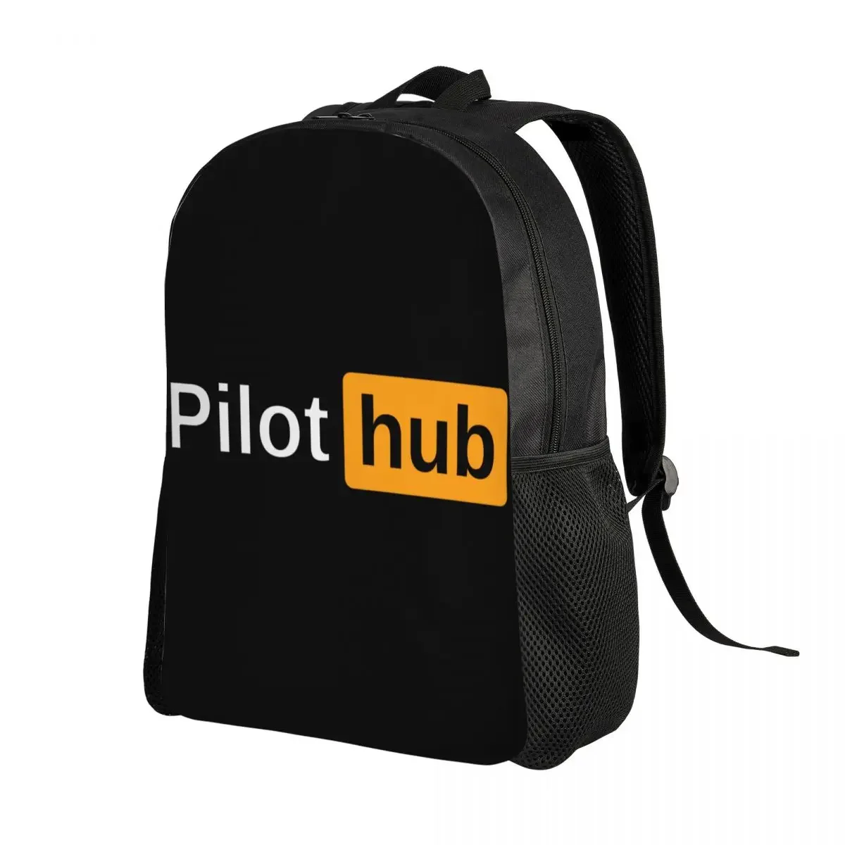 Pilot Hub Backpack for Women Men Water Resistant College School Aeroplane Aviation Aviator Gift Bag Printing Bookbags