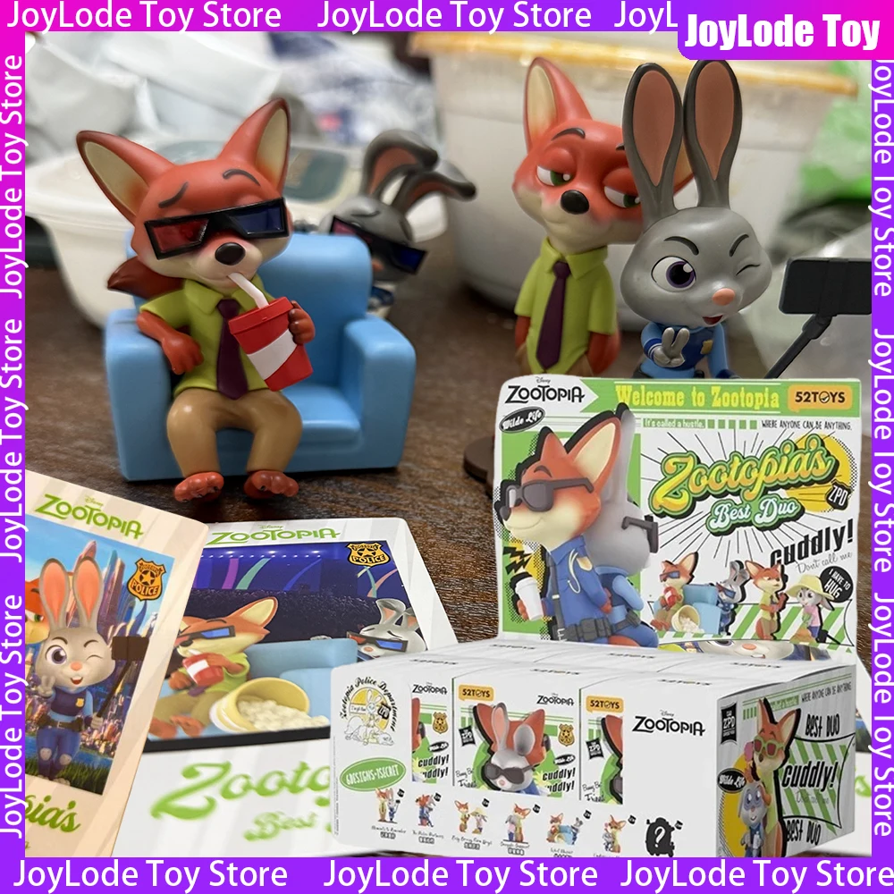 

Новая слепая коробка Zootopia 2, серия Best Partners, милая кукла, фигурка Джуди Ника, коробка-сюрприз, статуя из ПВХ, украшение для рабочего стола, игрушки в подарок