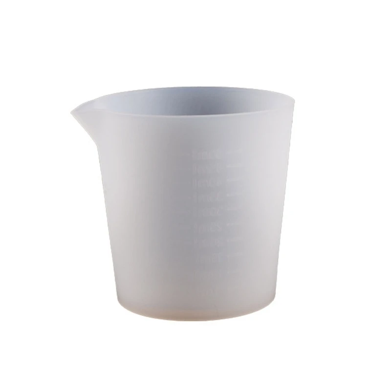 Vasos mezcladores antiadherentes, taza medidora silicona multiusos para arte y joyería DIY resina, 2 uds.