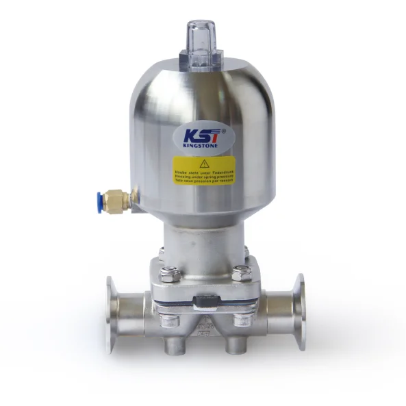 KST210 316L Sanitary Valves Stainless Steel Pneumatic Quick Installation Diaphragm Valve for Food and Pharmacy