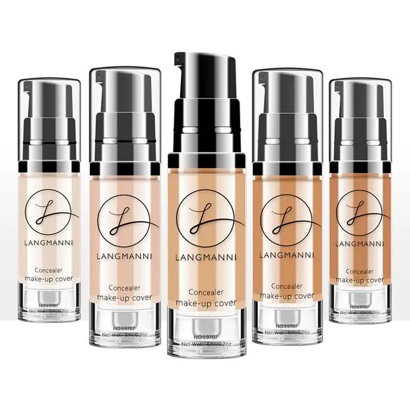 Liquid Foundation Concealer aufhellende Hautfarbe wasserdicht kein schmelzendes Make-up BB Creme Kontur Palette