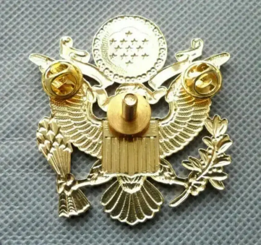 قبعة ضابط الجيش الأمريكي العسكرية شارة النسر حجم التنظيم شارة الذهب #3