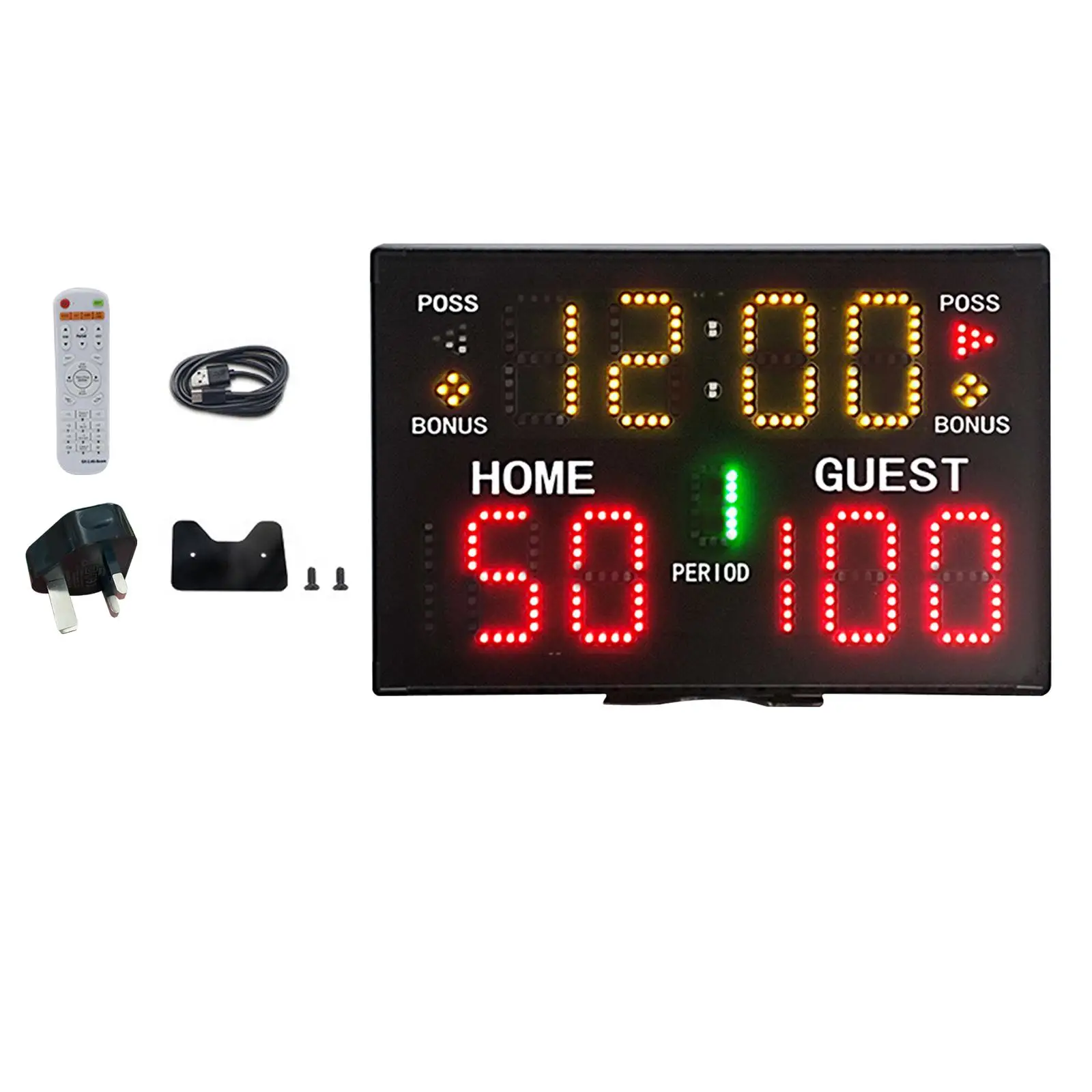 Tabletop Digital Scoreboard Score Keeper Wall Hanging Electronic Scoreboard for Basketball Tennis Sports Competition Boxing Judo