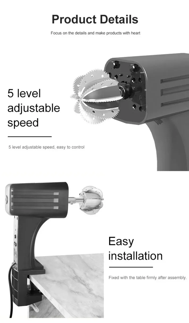 Best Selling Automatic Operate By Electricity Coconut Scraper with Comprehensive Protection Accessories