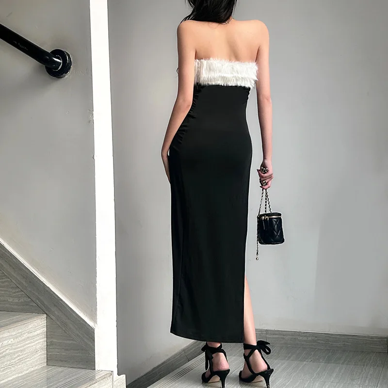 Abiti Abito da donna Festa di fidanzamento Ospite Primavera Lino Ricamato Occhiello Decorativo Smocking Volant A-Line Picnic Vintage Sexy