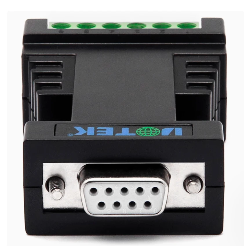 RS232 to RS485 RS422 변환기 DB9 암 커넥터 산업용 RS-232 RS-485 RS-422 광학 절연 UT-2127 어댑터