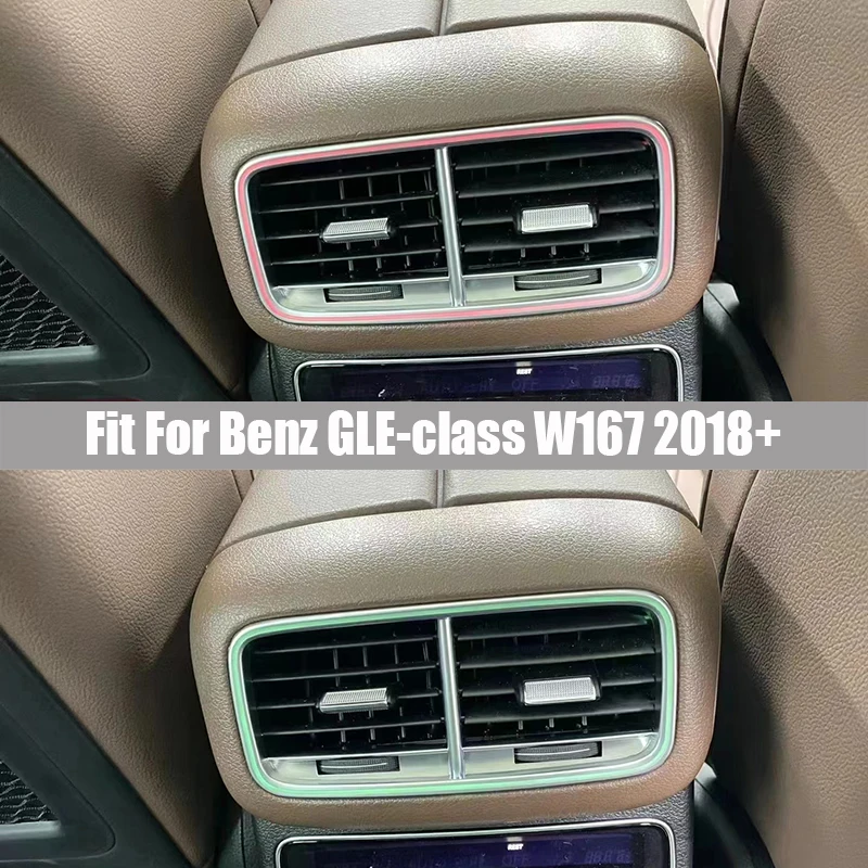 Latest Rear Illuminated Air Outlet Suitable for Mercedes Benz GLE Class W167 2018 2019 2020 2021+ Rear Air Outlet Ambient Light