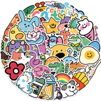 50PCS Cartoon Hand Drawn Children Planet Graffiti Stickers for Bicycle Hand Account Pencil Case Decals