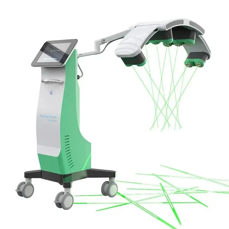 

2026 532nm green 635nm red light painless 10d cold lipoleser baeuty equipment for weight loss With the 532nm cold source leser,