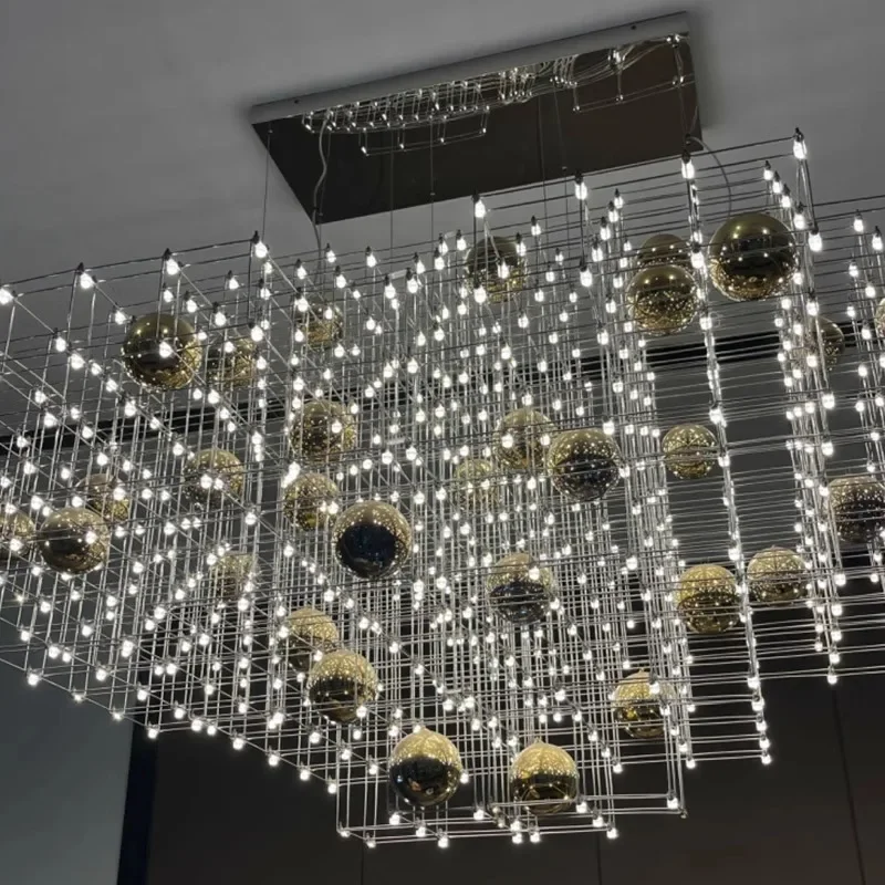 Люстра Light Cube, Цыганский Ресторан Бар Остров Люстра Вилла