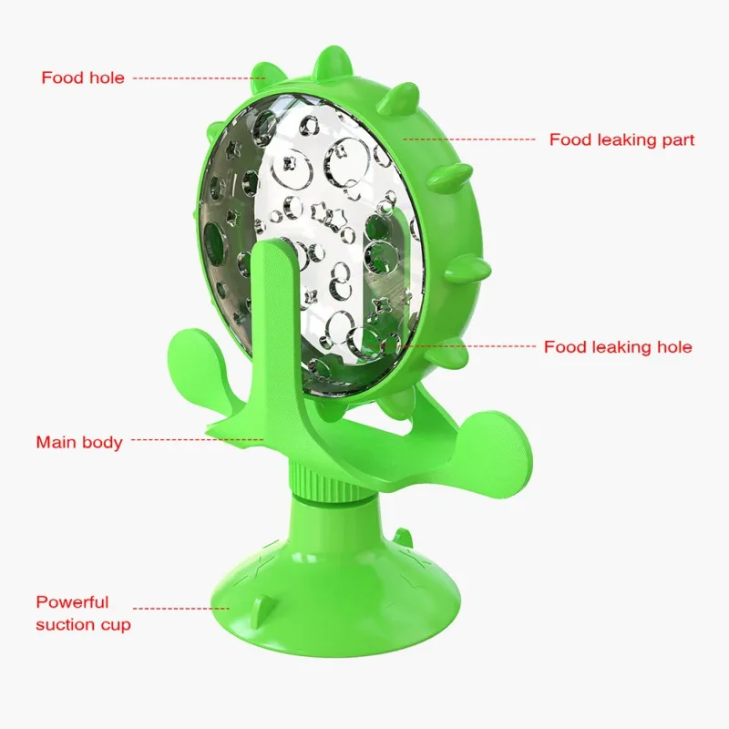 インタラクティブなペットのおもちゃ,猫と犬用の食品のおもちゃ,スローフィーダー,ディスペンサー,子犬,面白い,回転ホイール,ペットアクセサリー