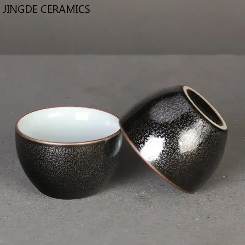 6pcs Chinese Handmade Purple Clay Tea Cup Travel Pu\'er Teacup Zisha Tea Set Water Cup Household Drinkware Tea Accessories