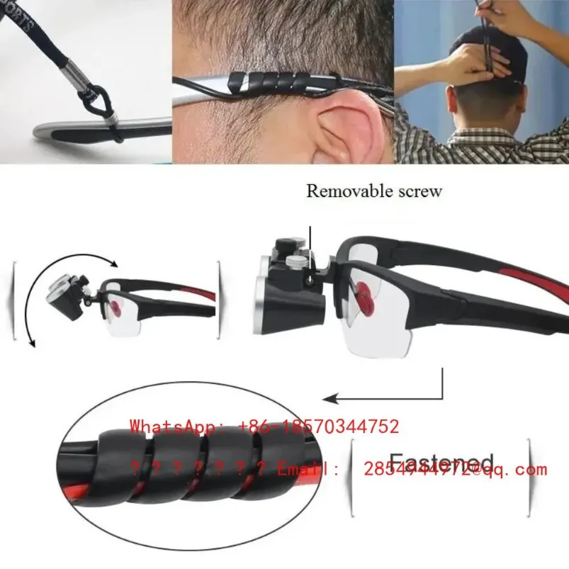 11Dental Head-mounted 2.5 Times 3.5 Times Binocular Oral Magnifying Glass Cardiovascular Surgery Orthopedic Surgical Examination