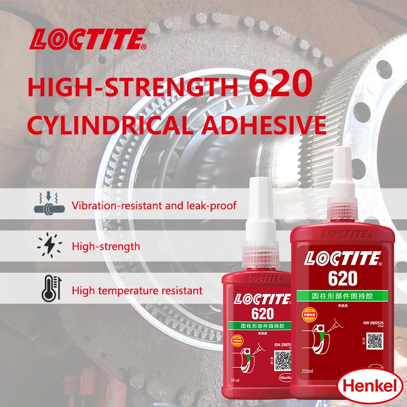 Henkel Loctite 620 Klej cylindryczny o wysokiej wytrzymałości Klej do łożysk cylindrycznych Mocowanie Uszczelnianie