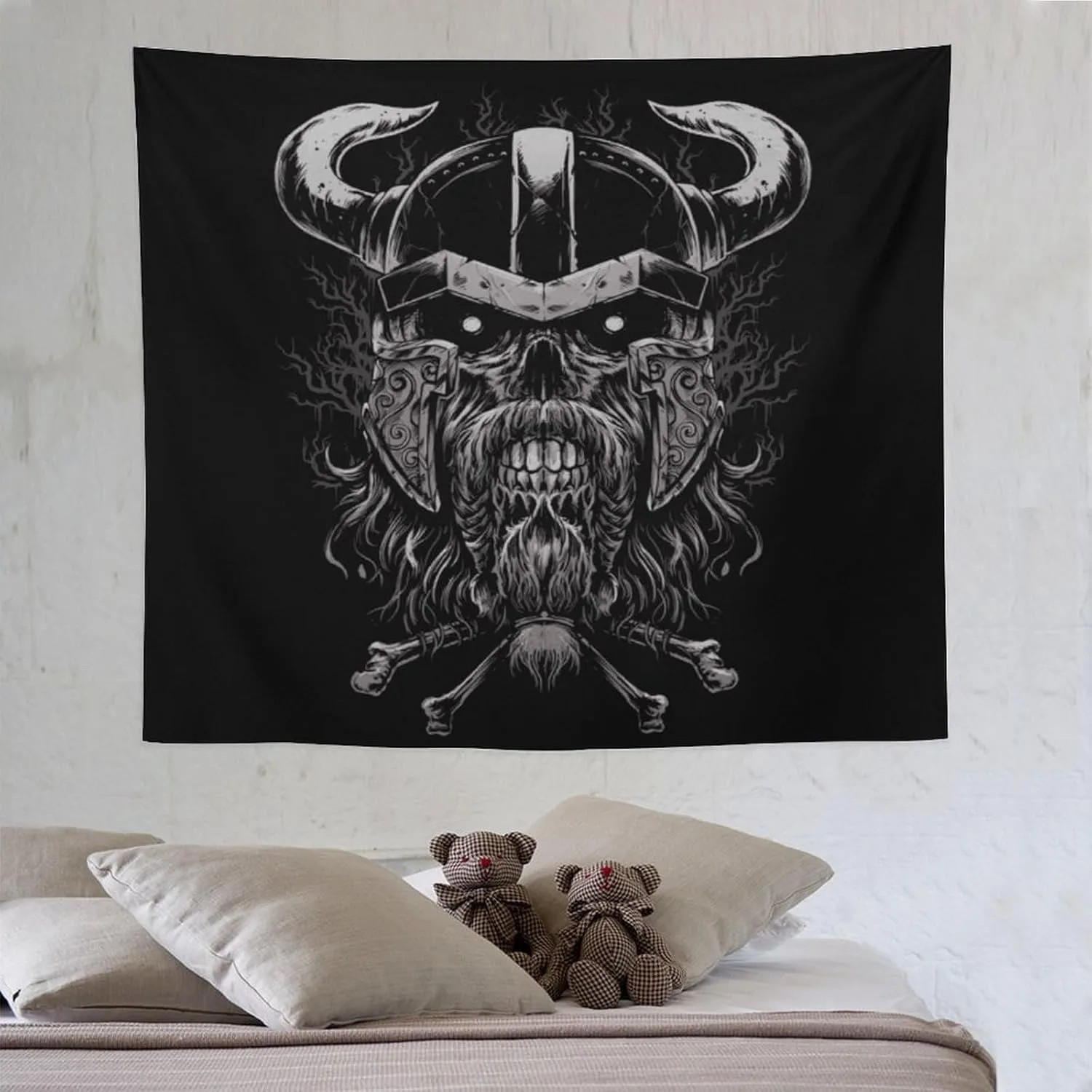 Viking Mythology Theme Digital printing polyester wall hanging tapestry decorative Living room bedrooms Office background gift