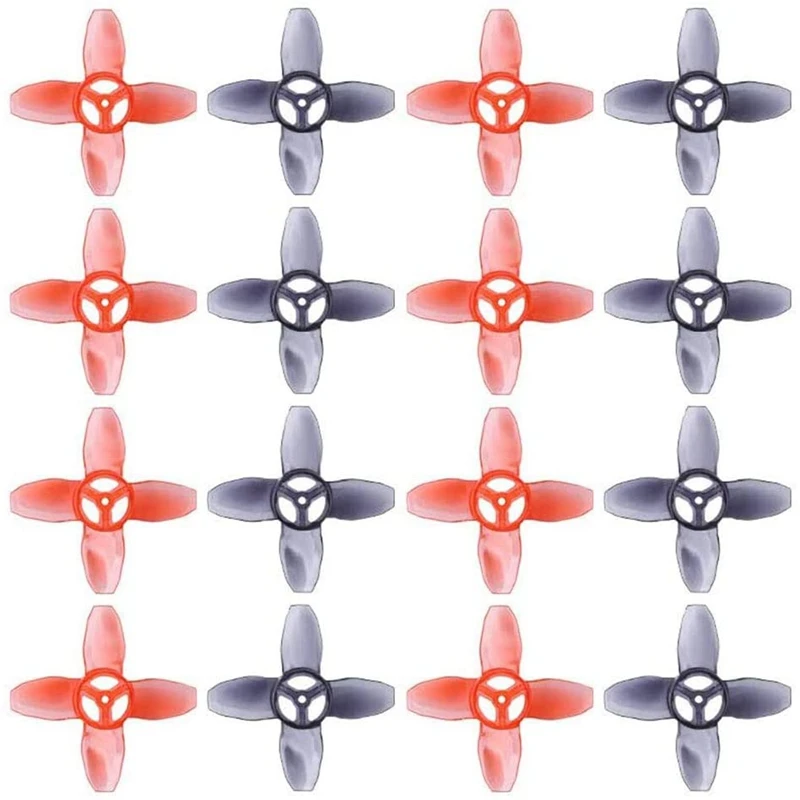 16Pcs For EMAX Avan Tinyhawk TH Turtlemode Propeller 40Mm 4-Blade 1.5Mm Hole,For 0802 Motor Indoor FPV Racing Drone