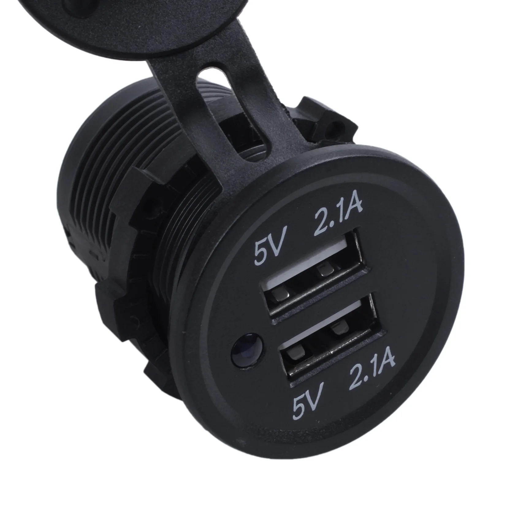 

5X 12V-24V Car Vehicle Waterproof 5V 2.1A + 2.1A Dual USB Power Sockets Outlet-AS55
