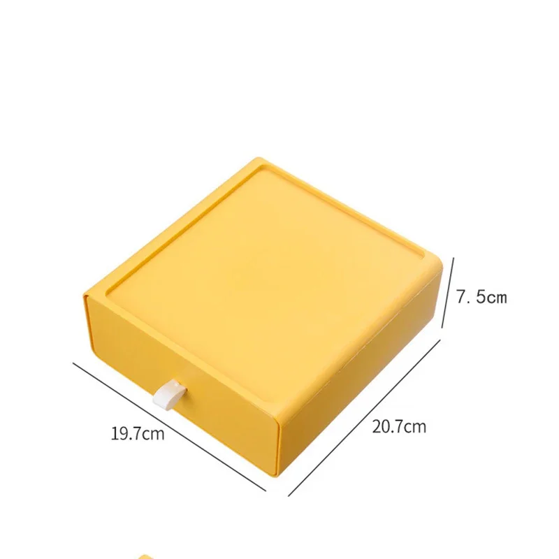 Multifunctional Desktop Cosmetics Storage Box Counter Drawer Shelving Student Desk Stationery Storage Box Office Organizing Tool