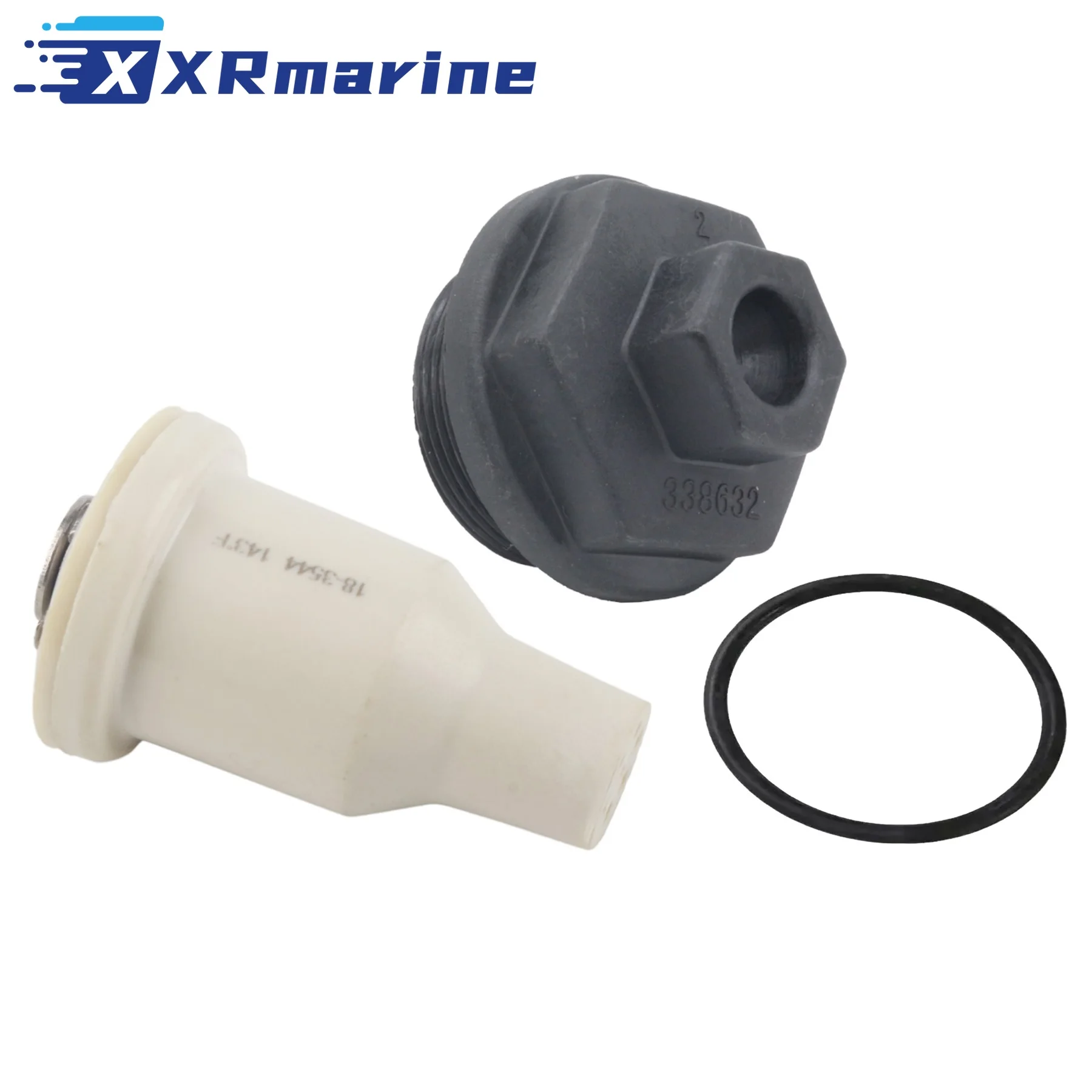 435491 Thermostat Assy W/ O-Ring for Johnson Evinrude 4/6 Cyl 90-175 HP Outboard Engine Replaces 0435491 765559 338632 765636