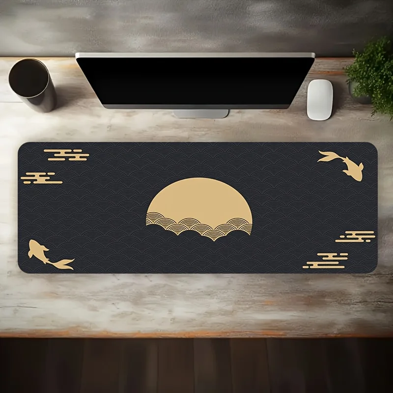 

Mouse pad Small lock edge non-slip All black small cloth pad Office household solid color mouse pad, advertising table