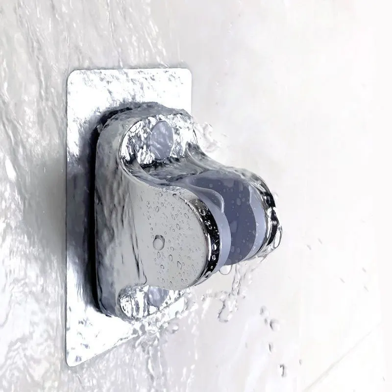 Non-drilling Showerhead Bracket Adjustable Showerhead Hanger Bathroom Shower Accessories Rain Shower Lotus Pod Fixed Wall Base