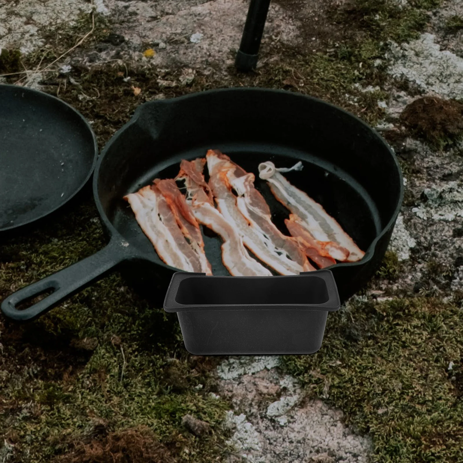 

Silicone Liner for Grease Catcher Outdoor Drip Pan Accessory Reusable Grill Oil Collector Camping Cooking Must Have Tool