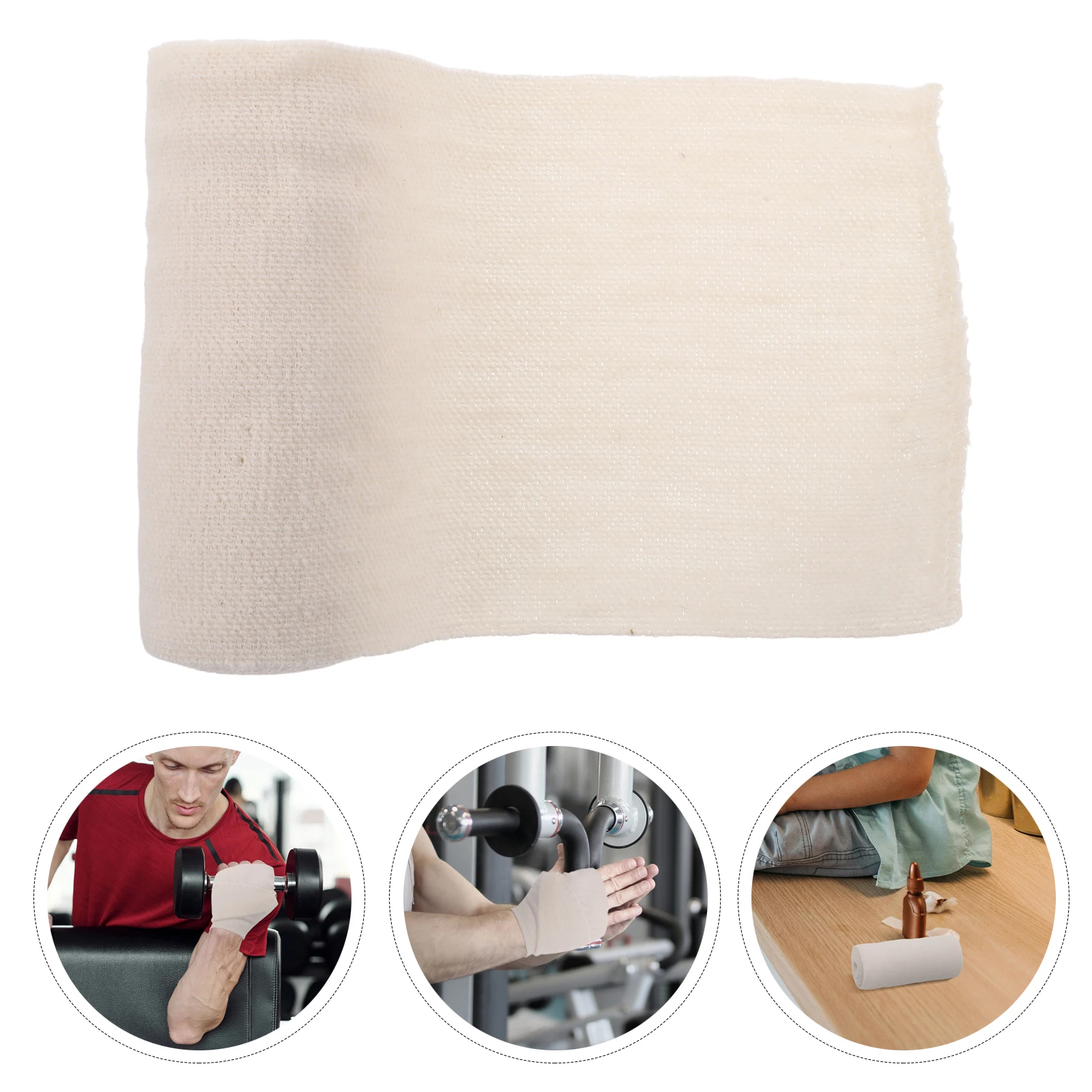 

4 Rolls Sports Bandage Athletic Cotton Elastic Tape Wrap Compression