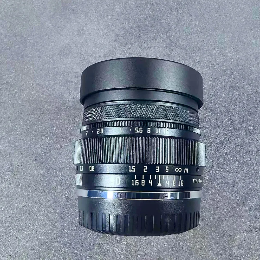 غطاء عدسة مربع حربة معدنية لـ TTAartisan 50mm F2 يأتي مع غطاء معدني