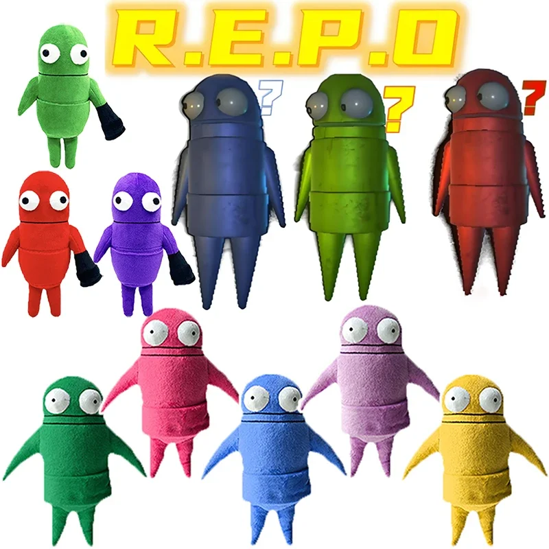 

R.E.P.O repo Monsters Plush Toys Horror Games Anime Plushie Figure REPO Peripherals Mailbox Man Robot Stuffed Dolls Kids Gift
