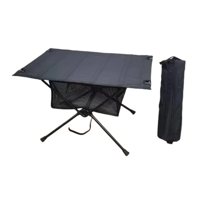 Outdoor camping portable tactical table, ultra light aluminum alloy folding cloth table, picnic table