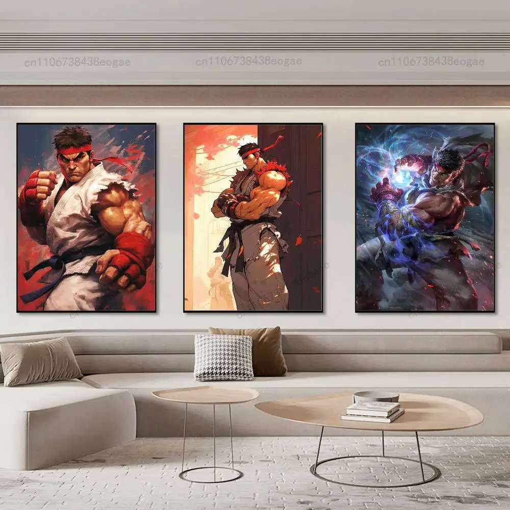 Game S-Street F-Fighter Cool Poster HD Art Sticky Wall Cafe Bar Room Modern Home Living Room Bedroom Wall Decoration
