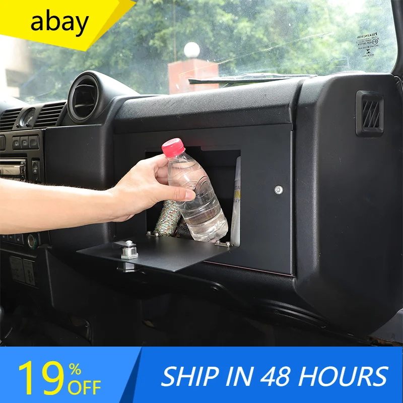 Car Hidden Storage Box Co-Pilot Dashboard Safe Aluminum Alloy For Land Rover Defender L316 90 110 130 2004-2018 Car Accessories